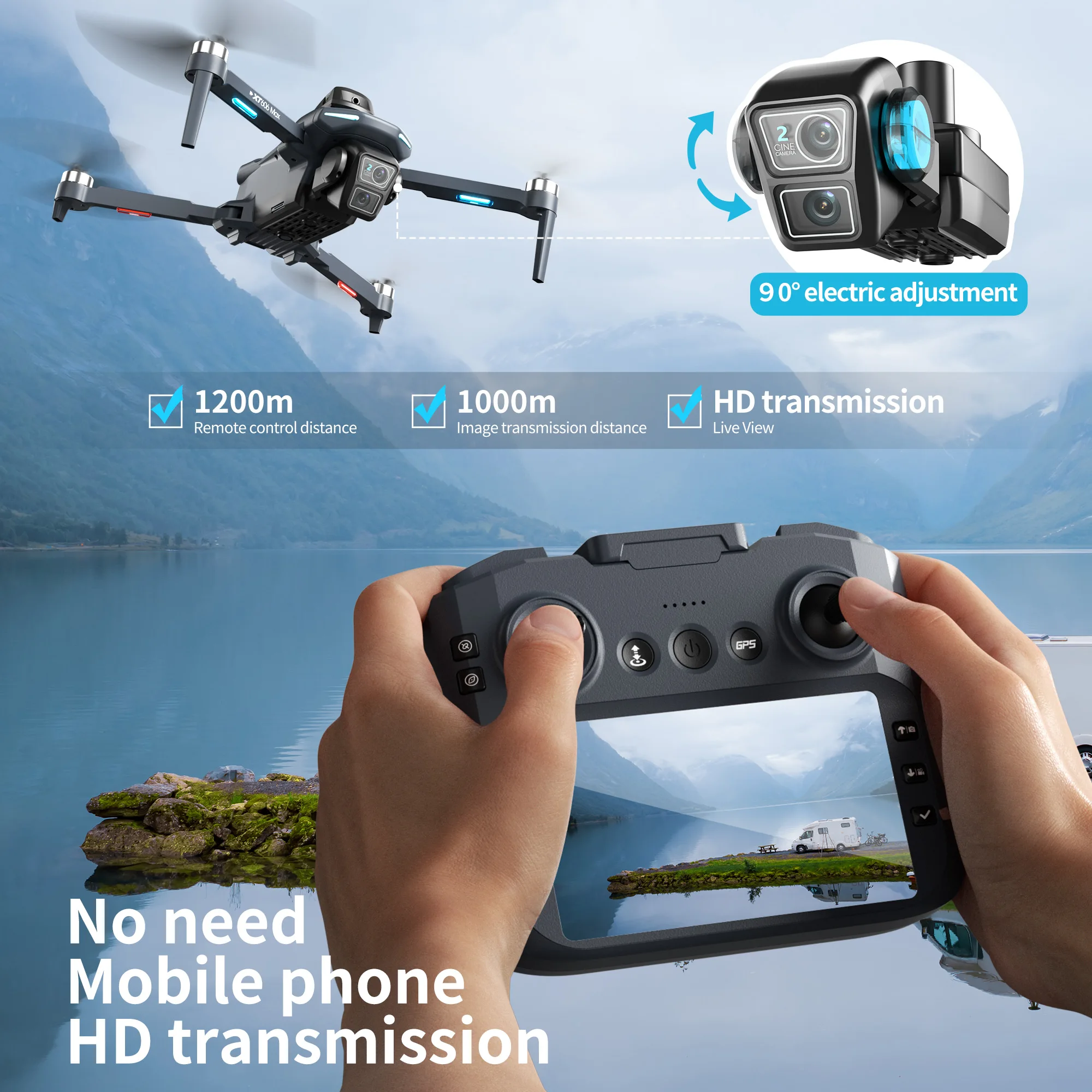Lenovo XT606 Drone Professiona - Drone Multispectral 评论和价格