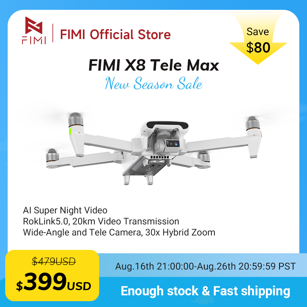 FIMI X8 Tele Max Drone 1/2-inc - Drone Thermal Imaging 评论和价格